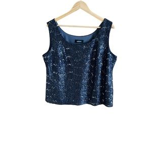 R & M Richard’s beautiful sparkled and sequined sleeveless blouse.